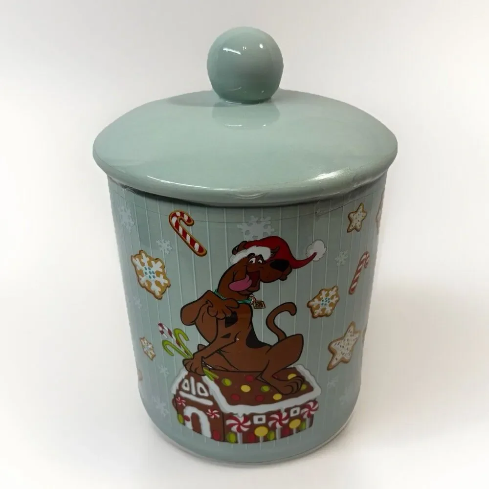 Scooby Doo Super Sweet Holidays Gingerbread  Candy Cane Christmas 11” Cookie Jar